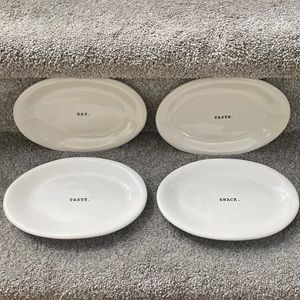 Rae Dunn Appetizer Plate (Set of 4)